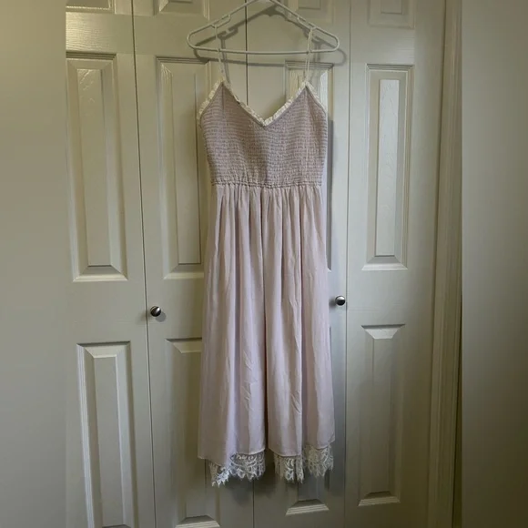 New Aritzia Wilfred Tuberose Dress Lace tiered midi dress - Picture 9 of 11